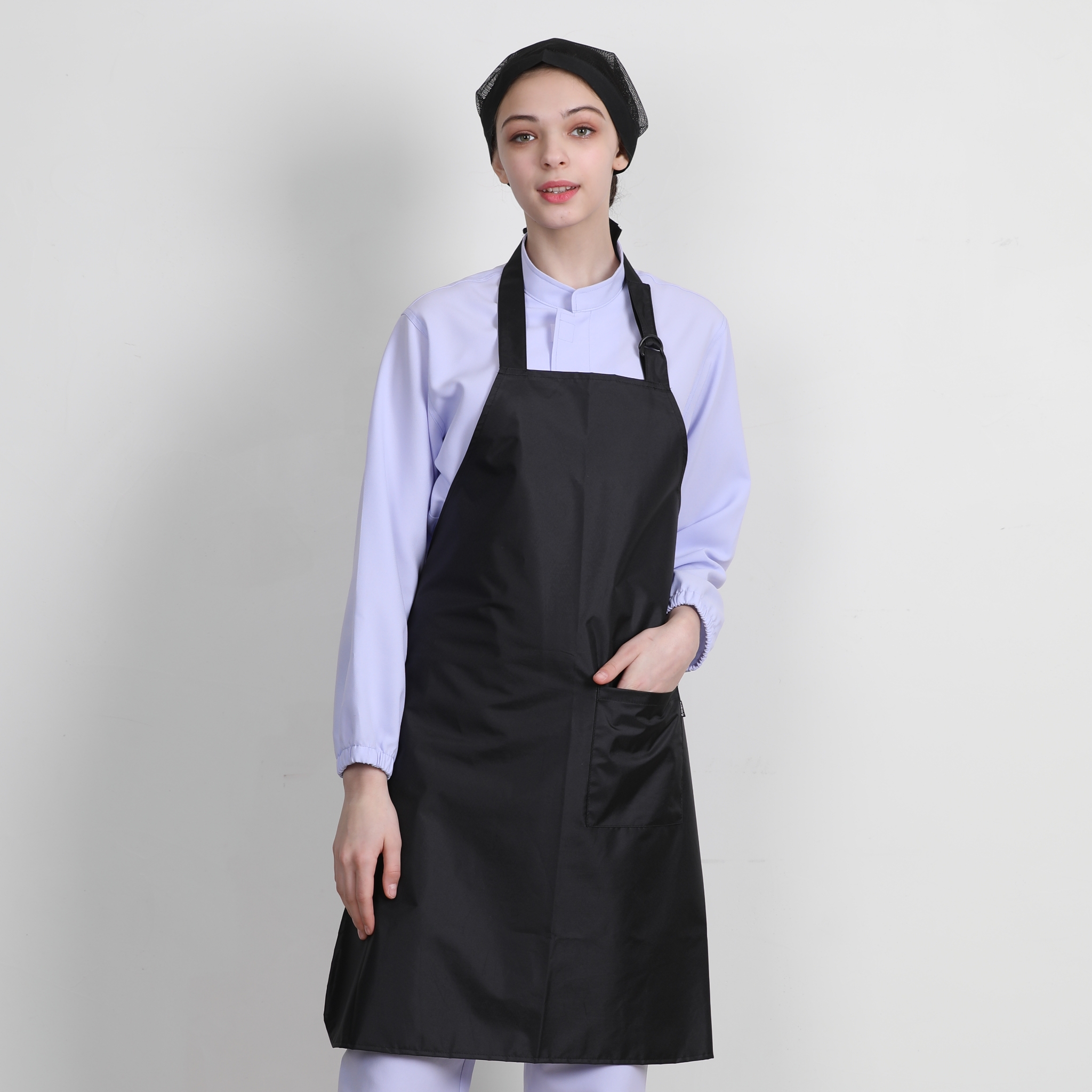 블랙 단면 듀스포 방수 디링 목걸이 앞치마