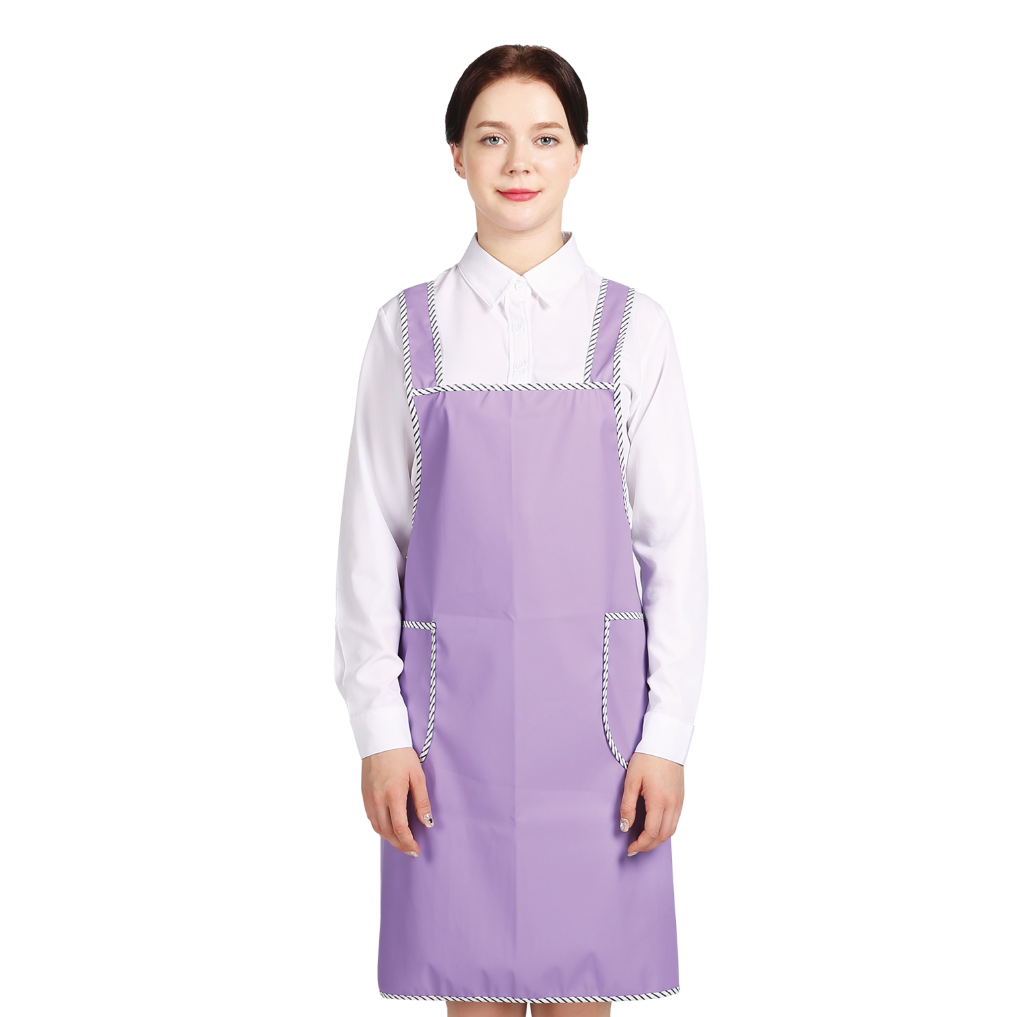 매트 퍼플 파이핑 단면방수 H형 앞치마