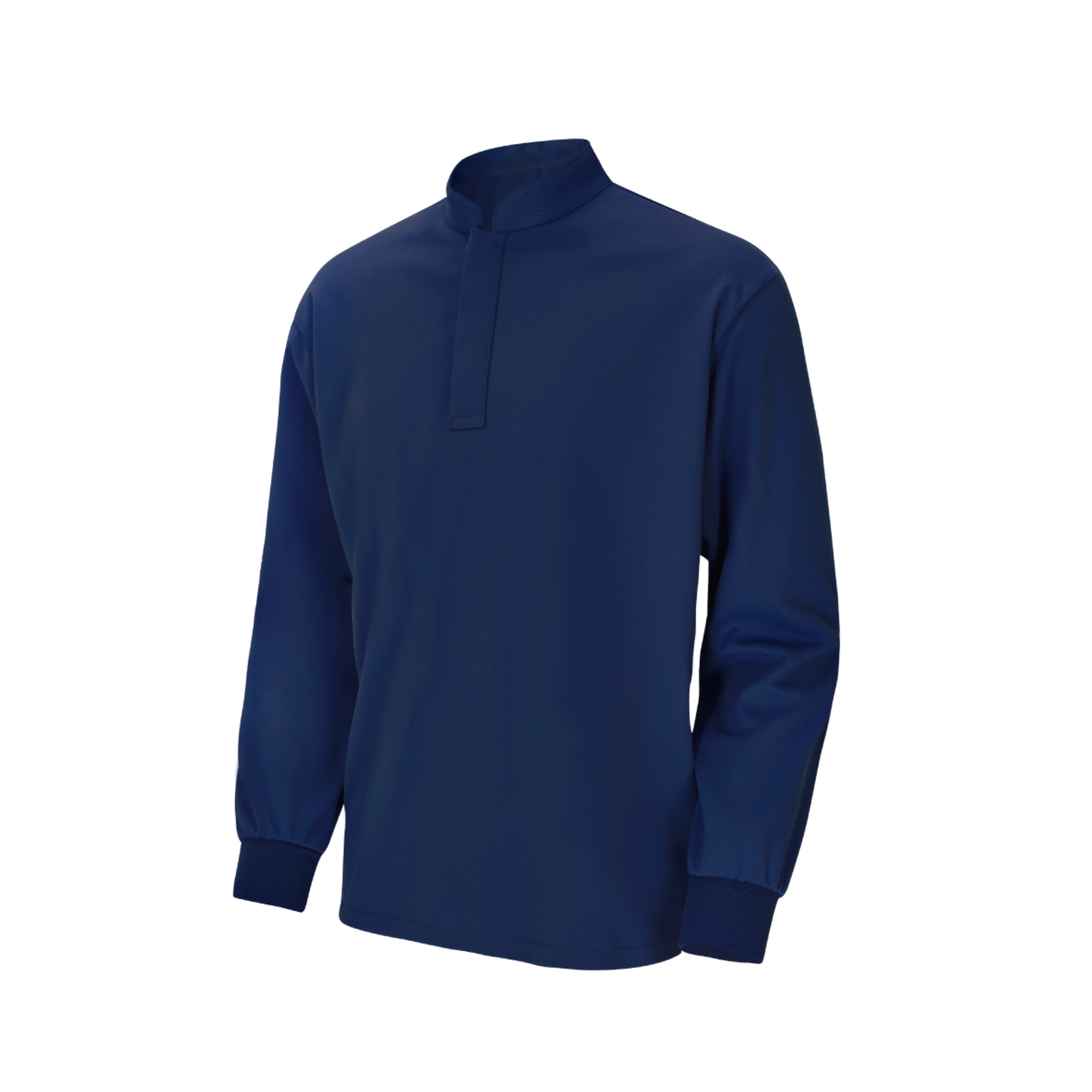 네이비 쿨론 기능성 긴팔 위생 티셔츠