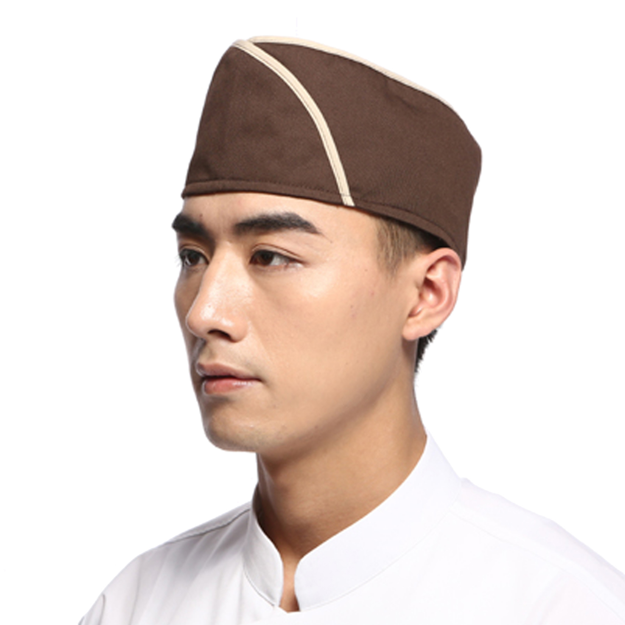 커피 베이지 망사 헬로 모자