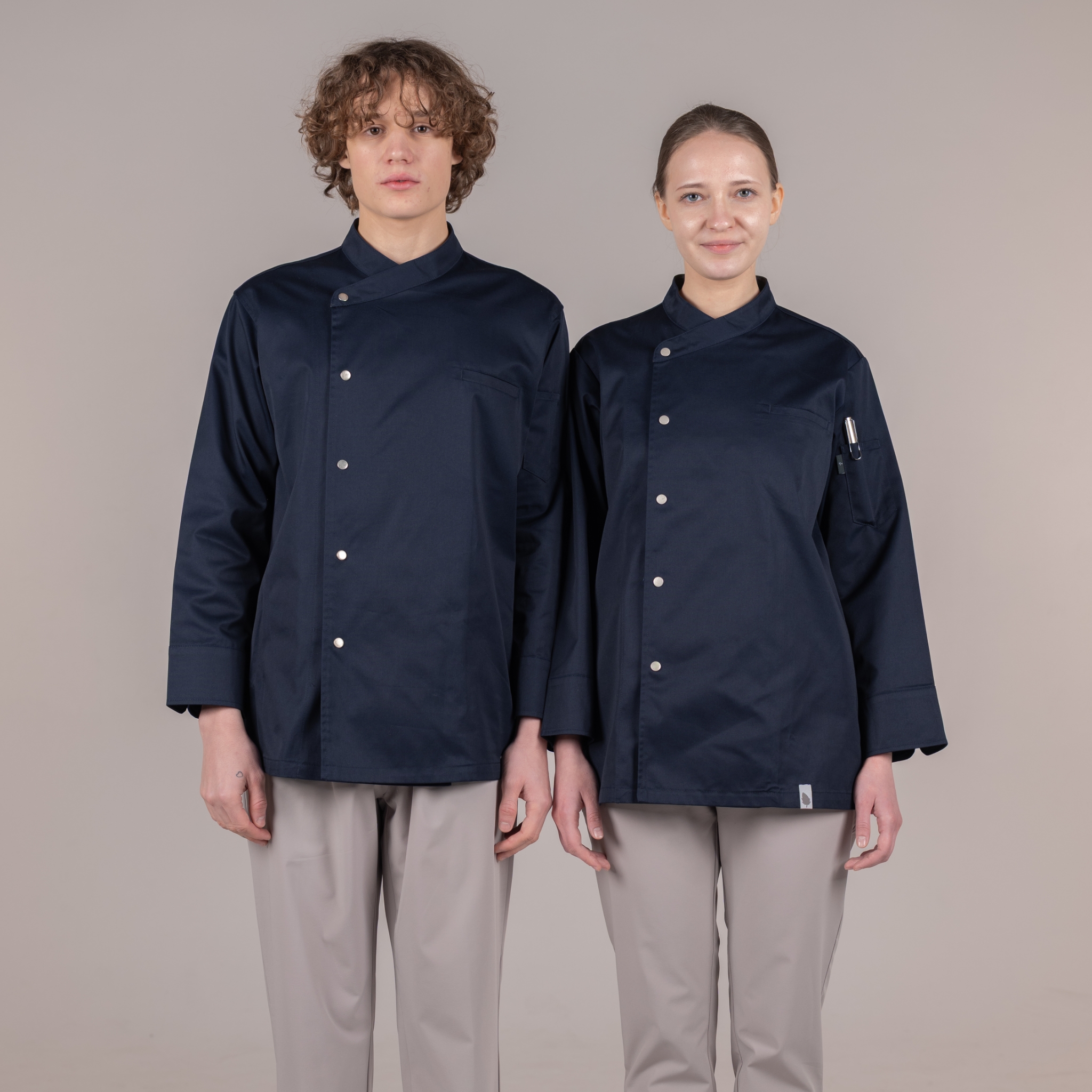 네이비 더브리즈 긴팔 쉐프복