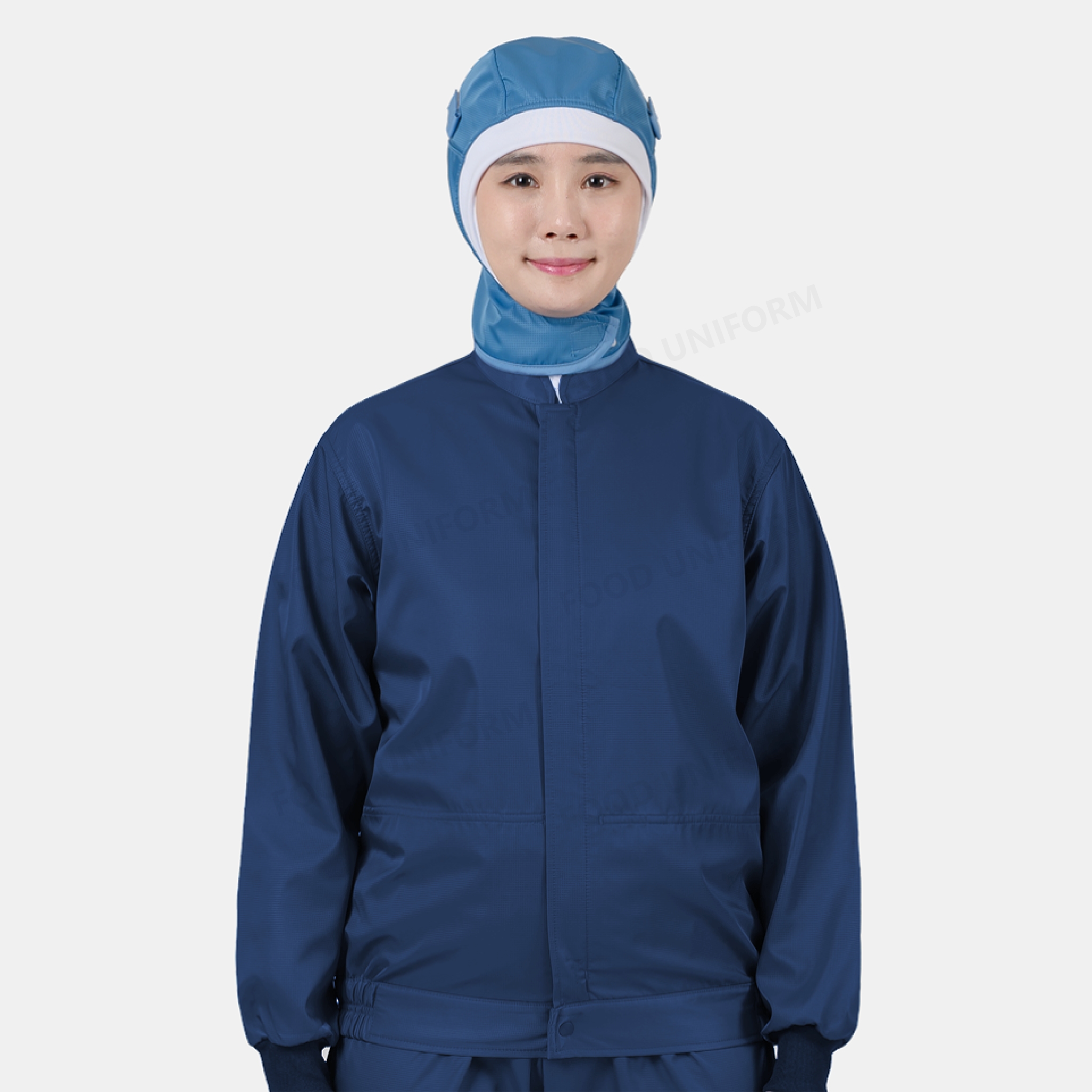 네이비 발수가공 기모 스커트 위생복 상의