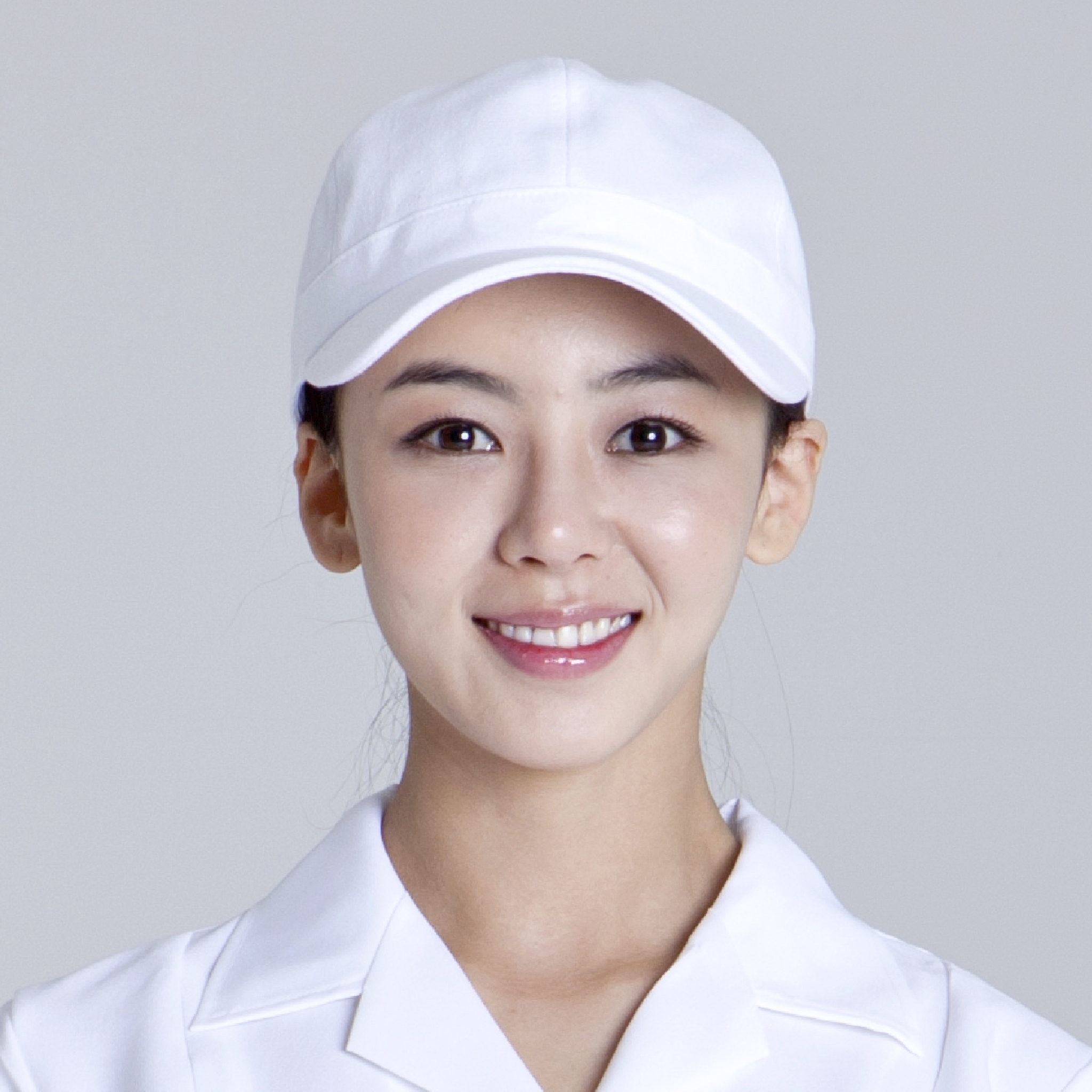 화이트 영양사 모자