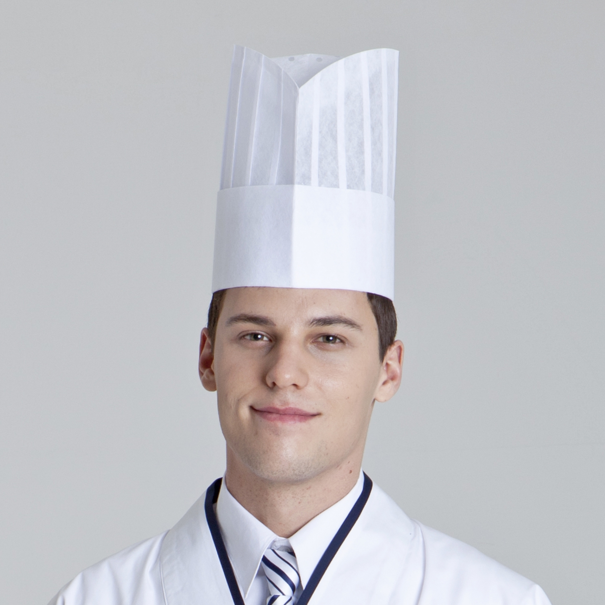 화이트 라운드 소형 종이모자 (20개)