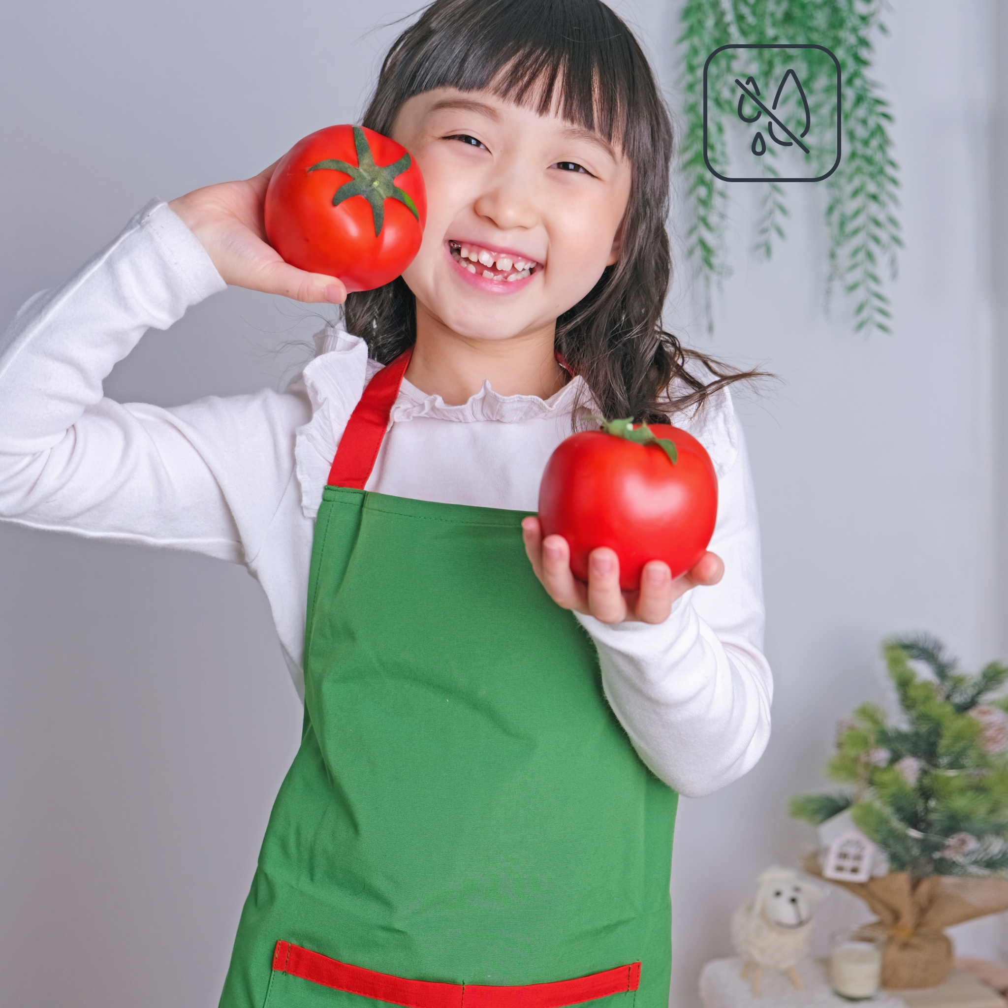 그린 티키타 어린이 발수 앞치마