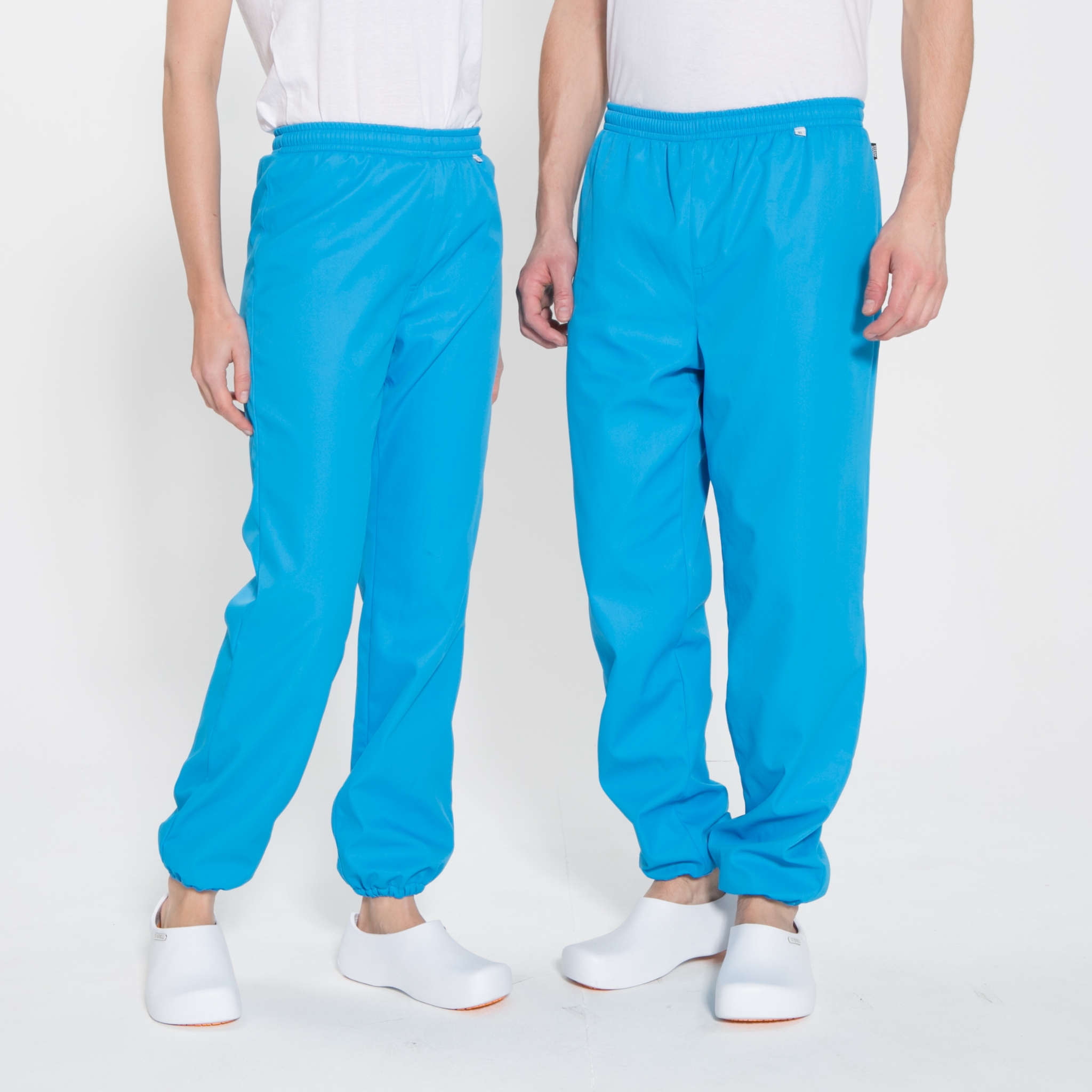 겨울용 블루 방한 기모 위생바지