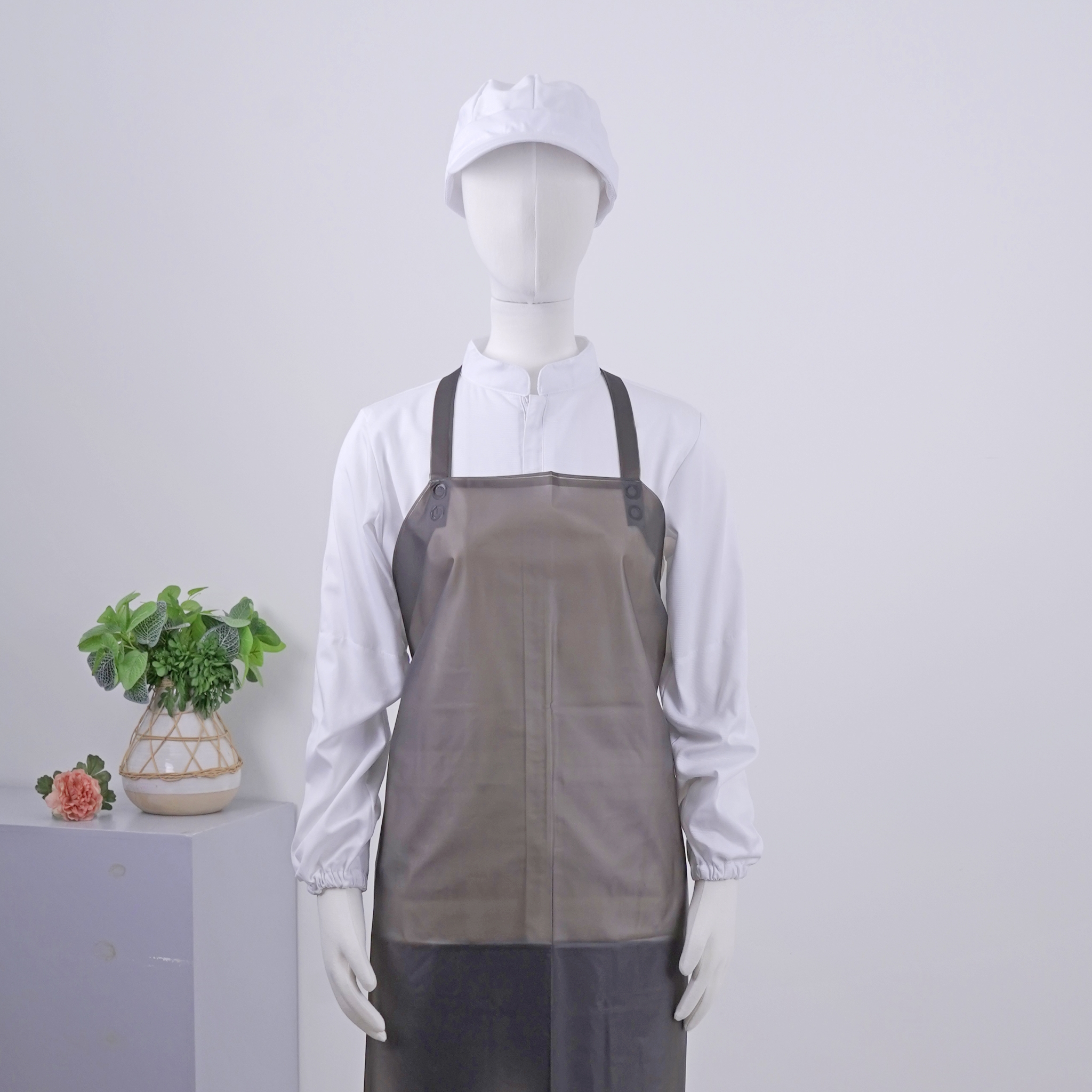 블랙 우레탄 방수 중형 목걸이 앞치마