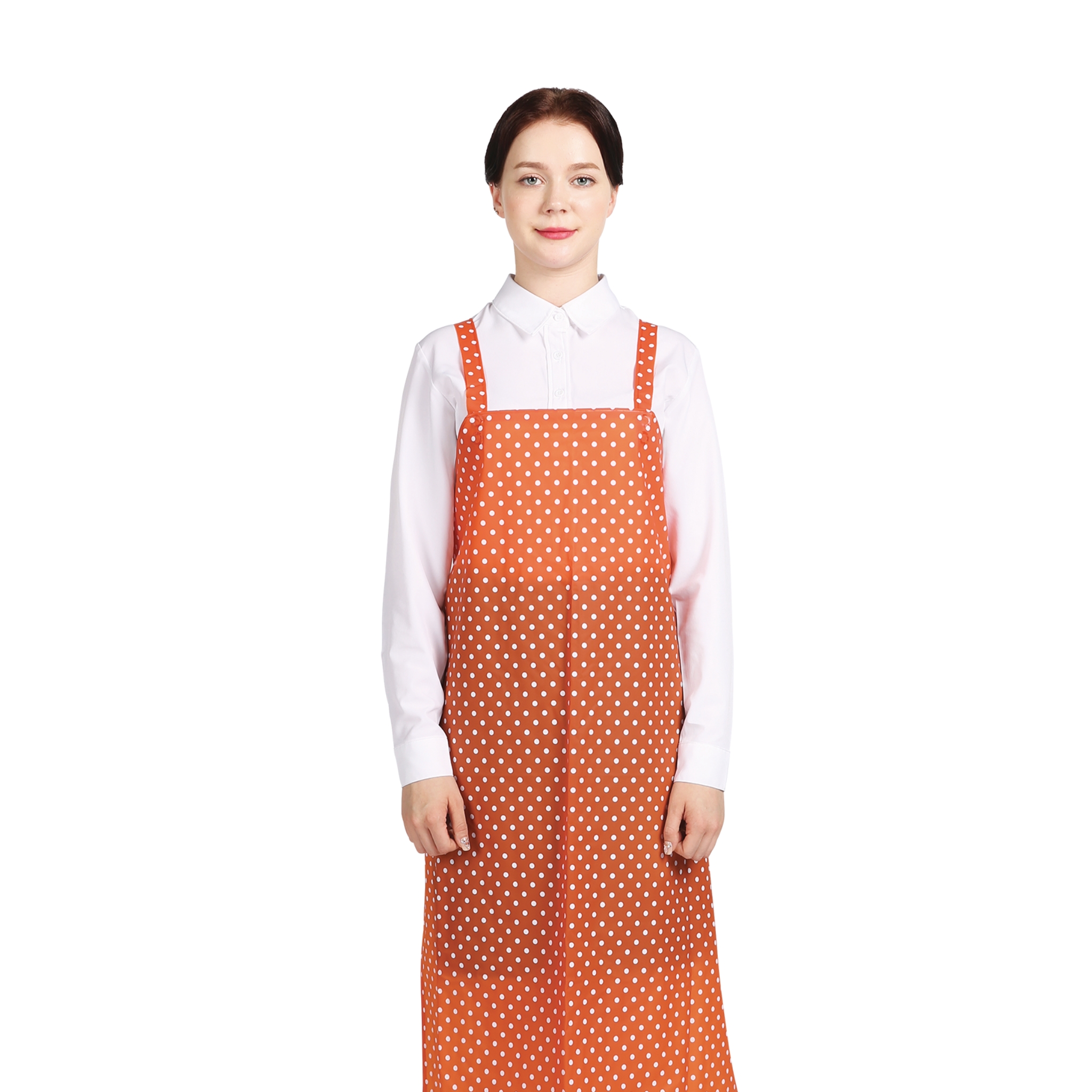 오렌지 우레탄 유니도트 방수 중형 H형 앞치마