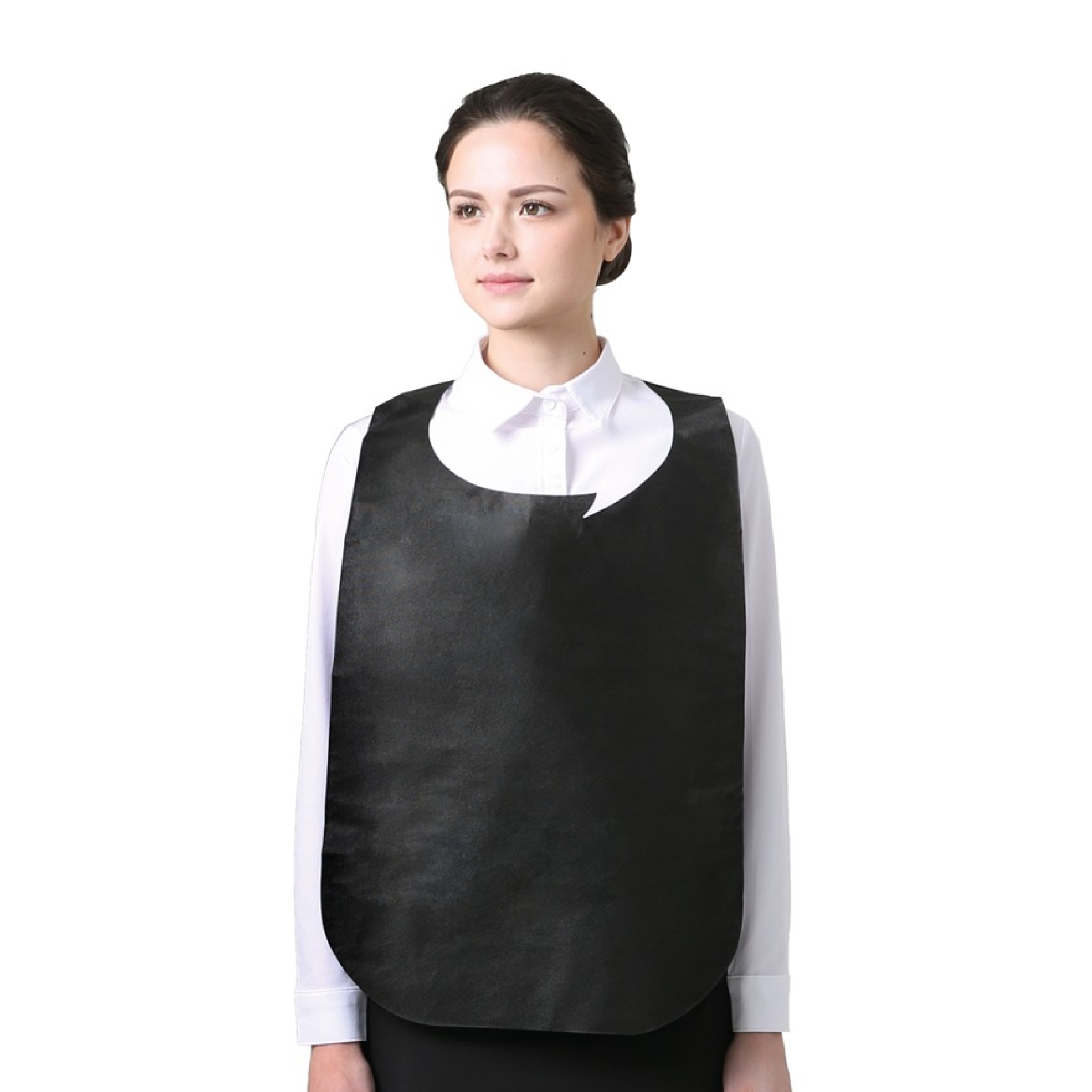 블랙 바라이트 일회용 부직포 앞치마 (100개입)