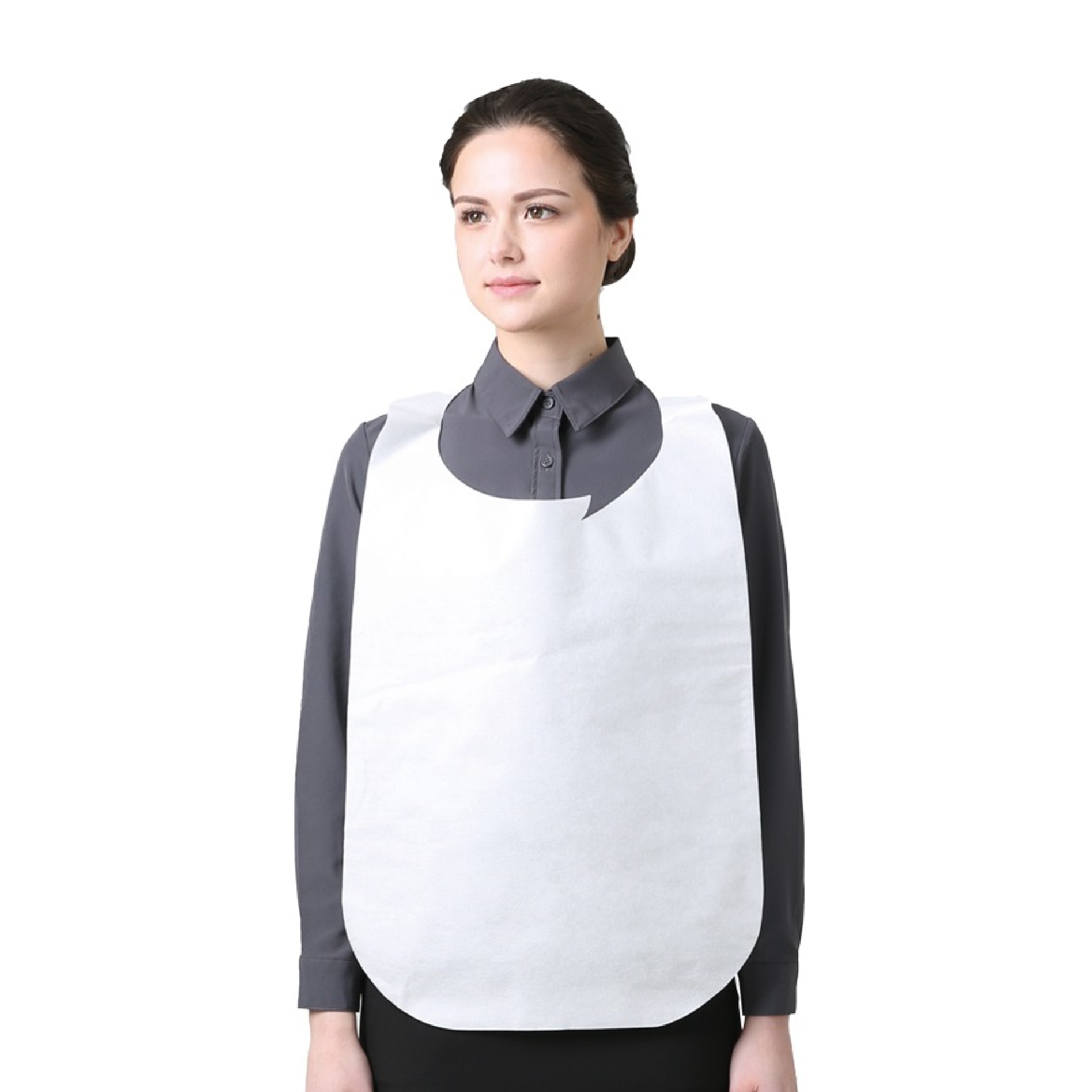 화이트 바라이트 일회용 부직포 앞치마 (100개입)